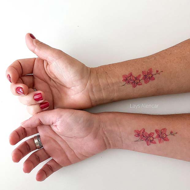 Αντιστοίχιση Floral Tattoo Idea