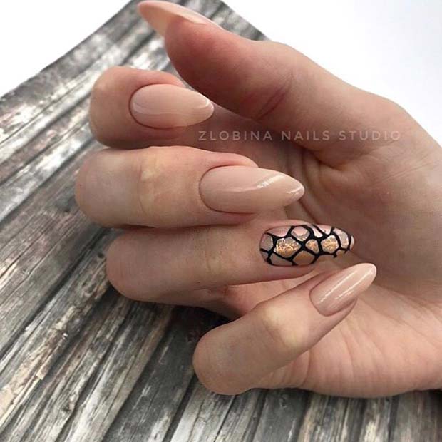 Nude Nails και Animal Print