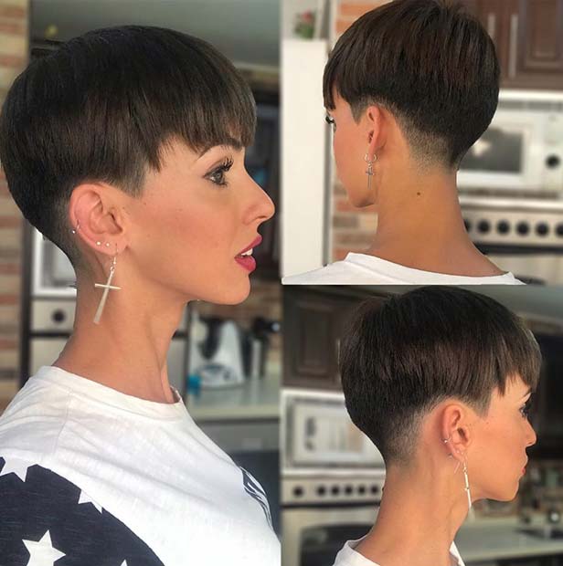 Coupe de cheveux courte et mignonne de lutin