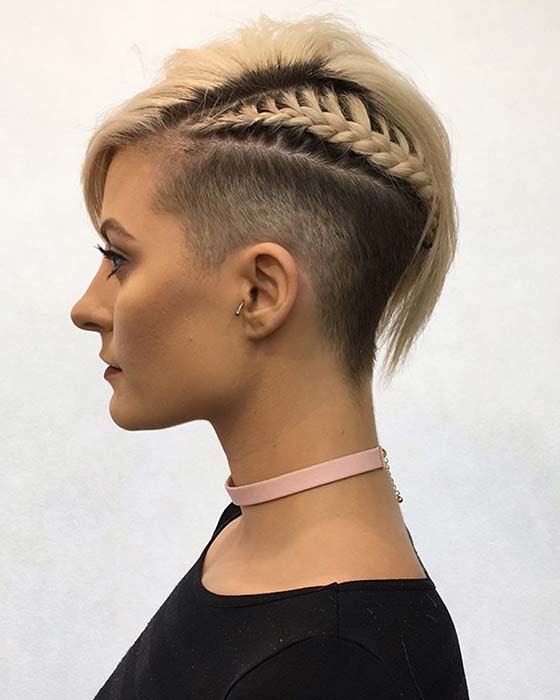 Undercut et tresse élégants