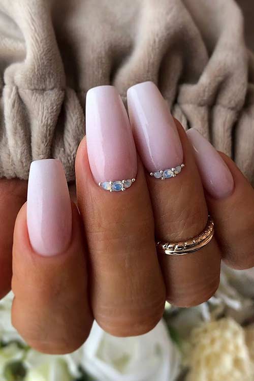 Ongles ombrés français élégants