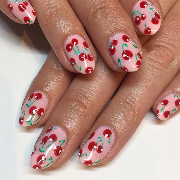 Ongles De Cerise Mignons