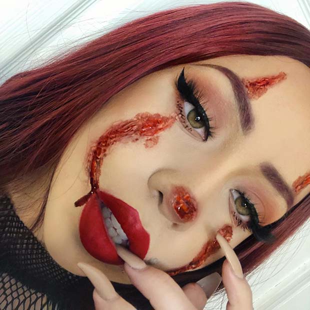 Maquillage Gory IT inspiré