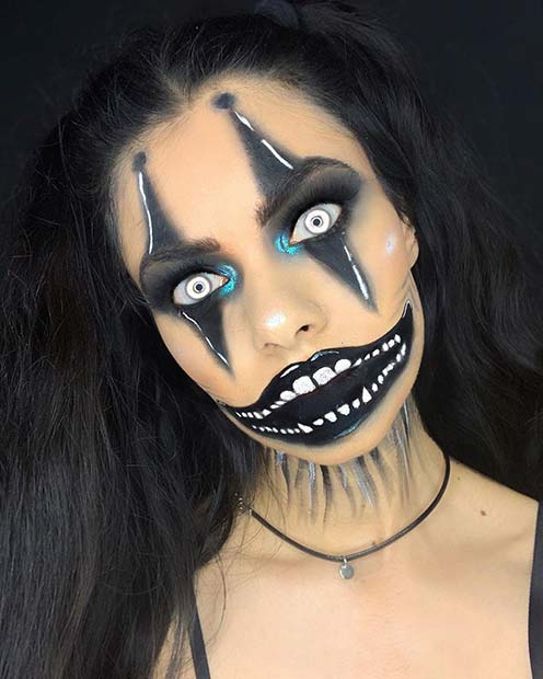 Maquillage Clown Illusion Effrayant