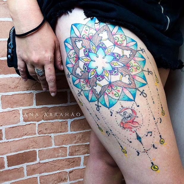 Idée de tatouage mandala mystique