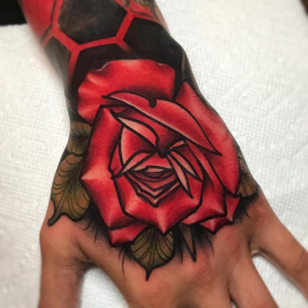 Beaux tatouages ​​​​à la main Rose pour les femmes