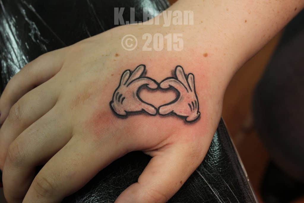 Disney Heart Shaped tattoo για γυναίκες