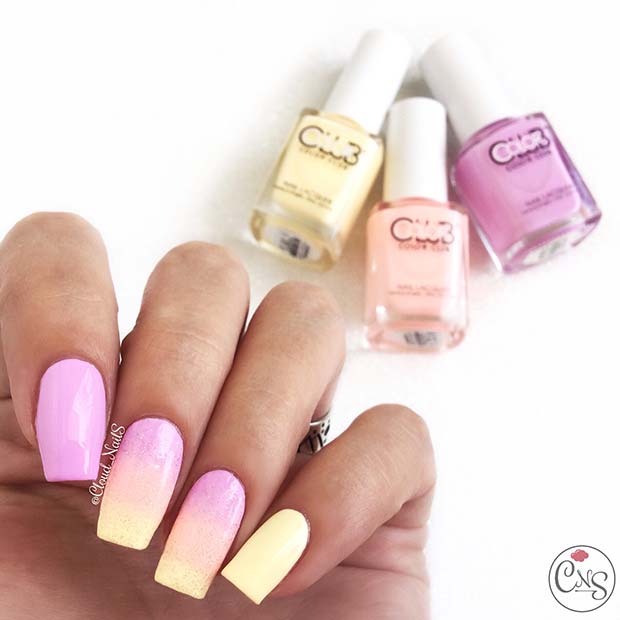 Pastel Neon Summer Nails