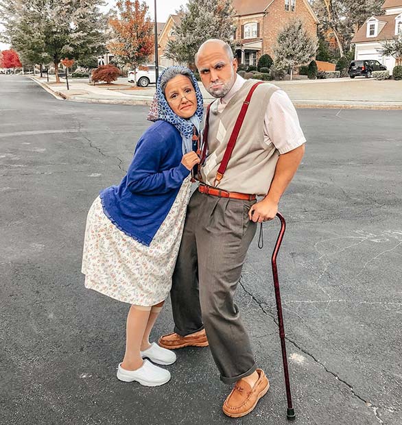 Déguisements d'Halloween pour grand-mère et grand-père