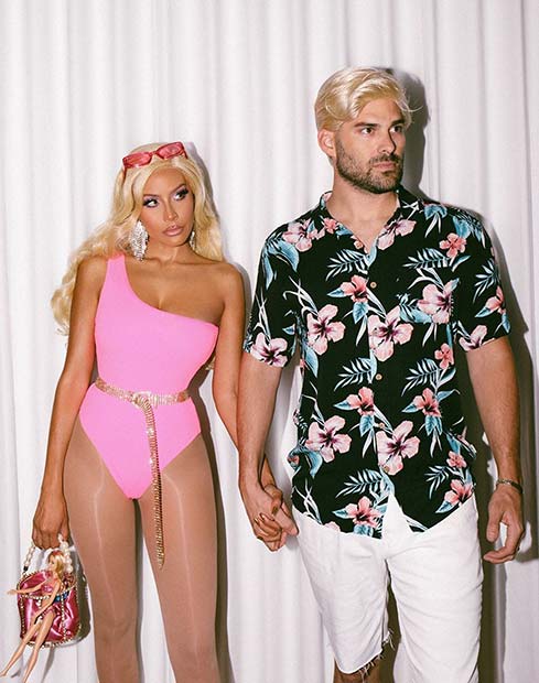Idée de costume de couple Barbie et Ken