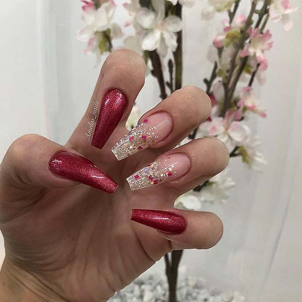 Glam Festive Nail Design