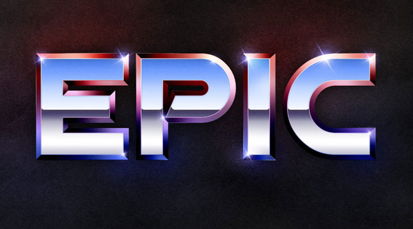 צור מחדש את אפקט הטקסט המתכת של Epic 80 בפוטושופ