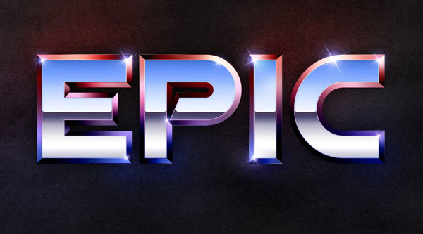 Αναδημιουργήστε το Epic 80's Metal Text Effect στο Photoshop