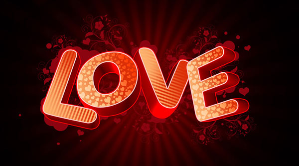 Comment créer une composition de texte 3D Love