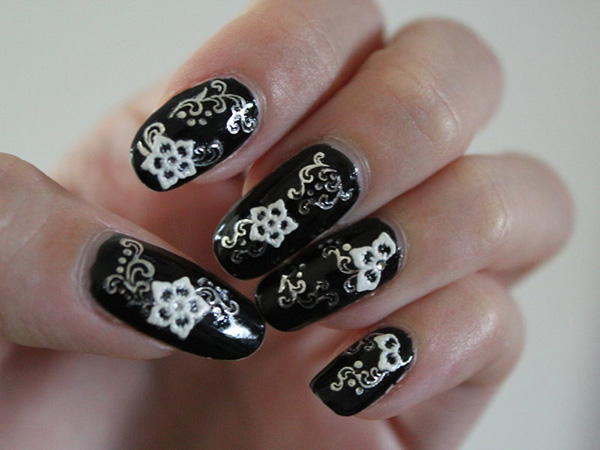 Ongles Combo Argent Noir