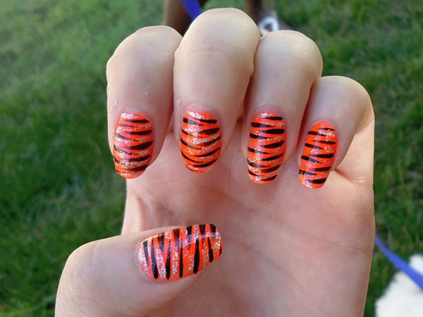 Ongles Rayé Tigre