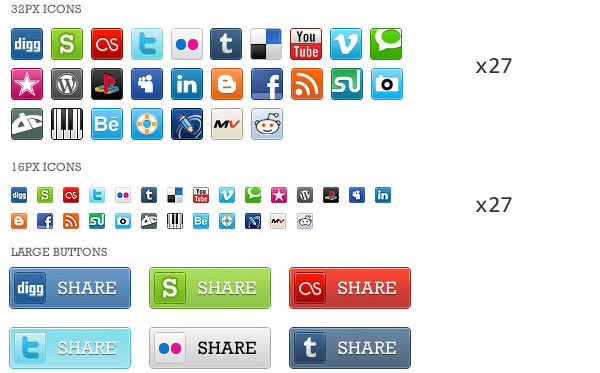 81 pixels parfaits icônes de médias sociaux