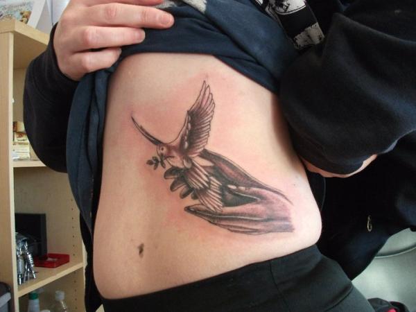 Colombe Mains Paix Tatouage