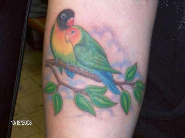 Τατουάζ Lovebirds