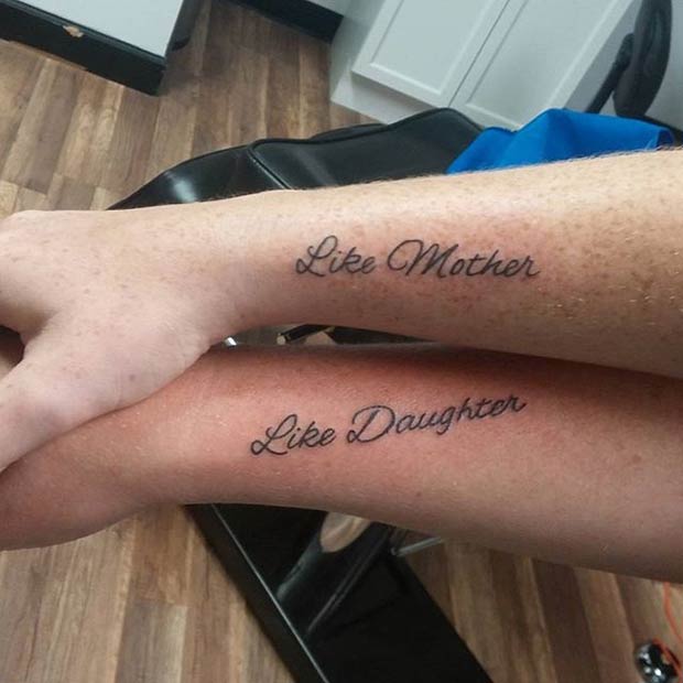 Like Mother Like Daughter Tattoos