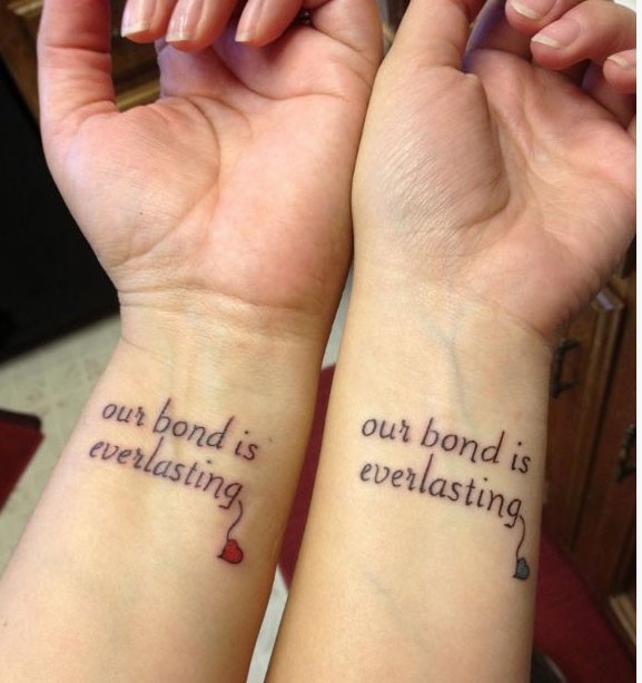 Το Bond μας είναι Everlasting Wrist Tattoos