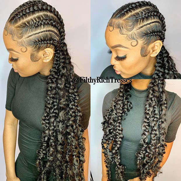 Bohemian Feed in Braids