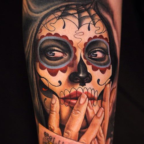 tatouage du jour des morts