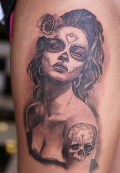 Catrina jours des morts tatouage