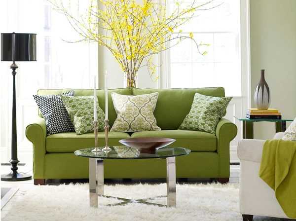 أريكة خضراء فاتحة