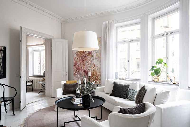 интериор на апартамент в Стокхолм