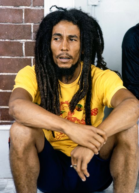 Bob Marley devant sa maison, Kingston Jamaïque 1979