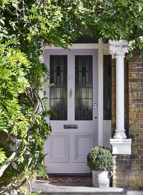 Dulux lavande quartz violet porte d'entrée