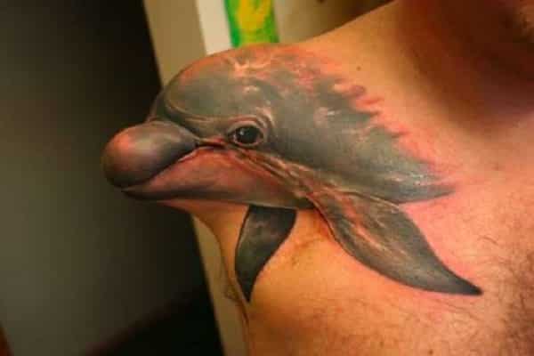 Tatouage de talon de dauphin