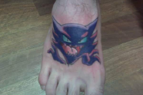 Tatouage de pied de fantôme