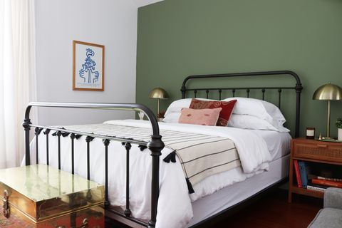 mur de chambre vert, les meilleures tendances d'intérieur d'été par houzz