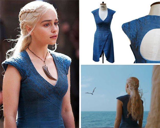 Look Daenerys Petite Robe Bleue