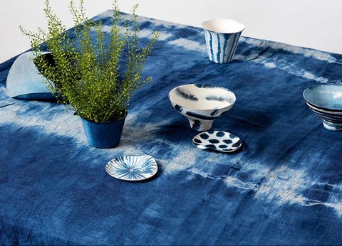 linge de table shibori indigo, 4350 £, etsy﻿