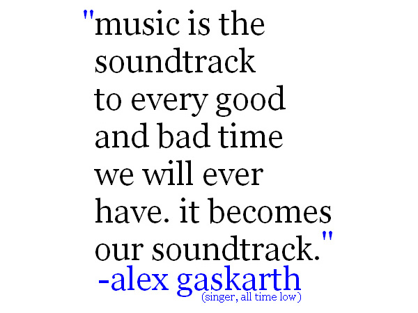 Citation d'Alex Gaskarth