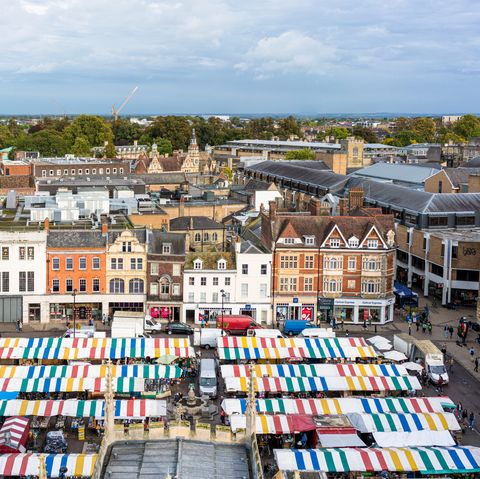 כיכר השוק בקמברידג ', אנגליה