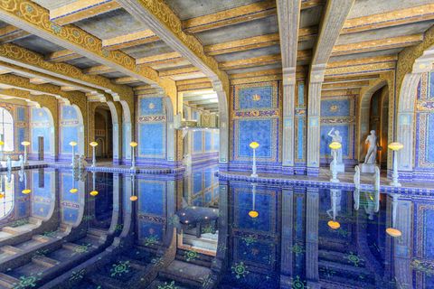 piscine romaine, château de hearts