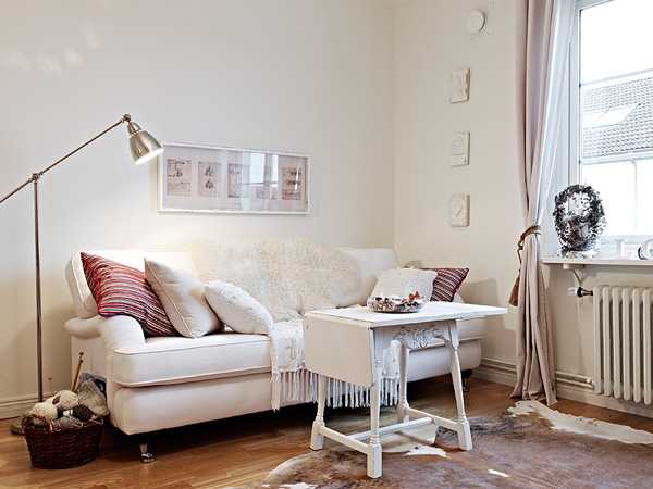 أريكة لغرفة المعيشة ، تصميم إسكندنافي