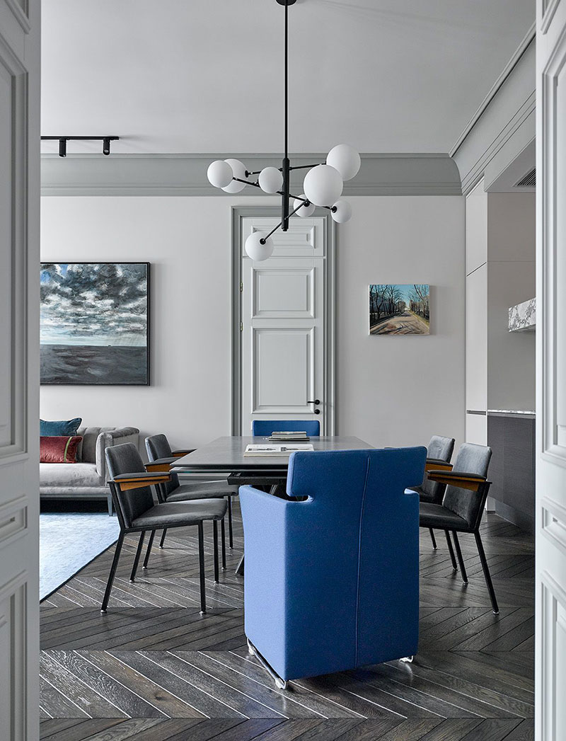 дизайн на апартамент в сиви тонове модерен стил