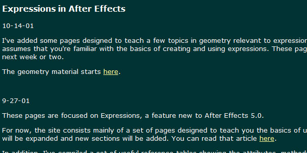 Expressions dans After Effects