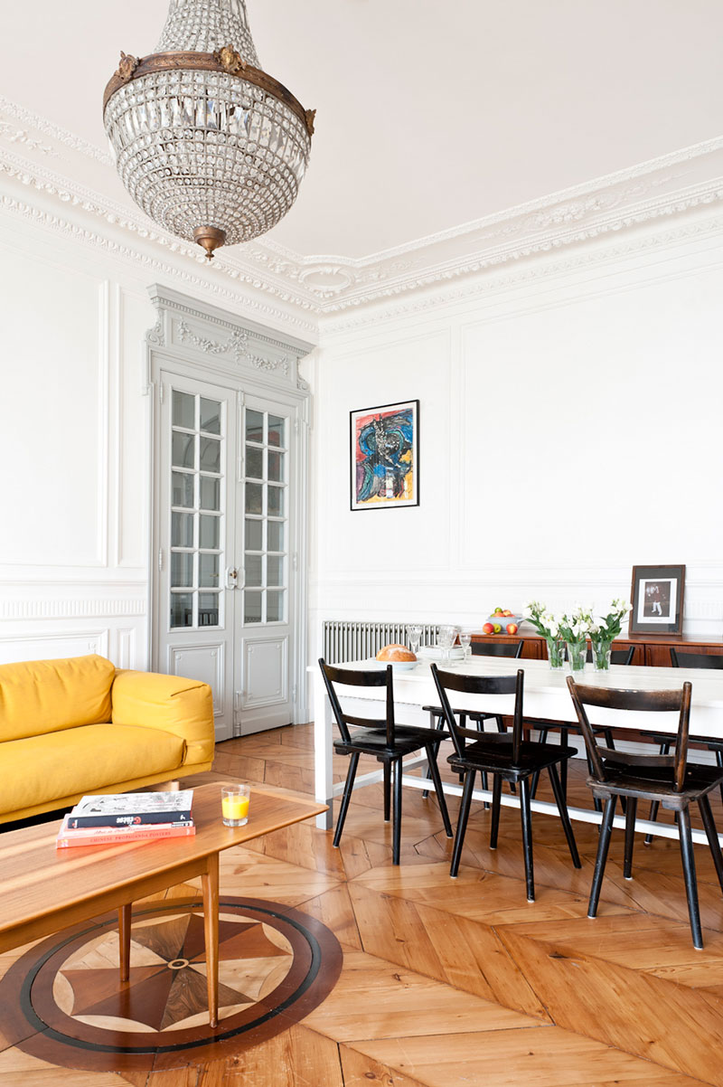 модерен френски стил в интериора на апартамента