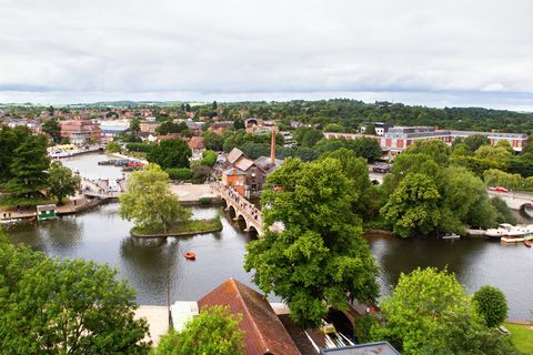 Vue d'en haut de Stratford-Upon-Avon