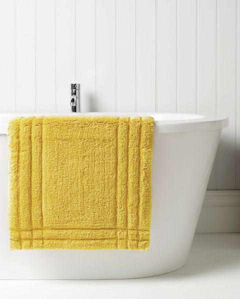 tapis de bain jaune, christy﻿
