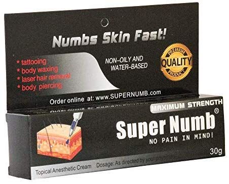Super Numb Anesthetic Skin Numbing Cream
