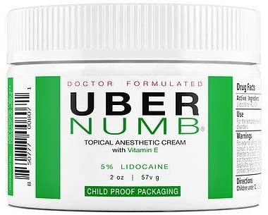 קרם לשיכוך כאבים של Uber Numb 5% לידוקאין