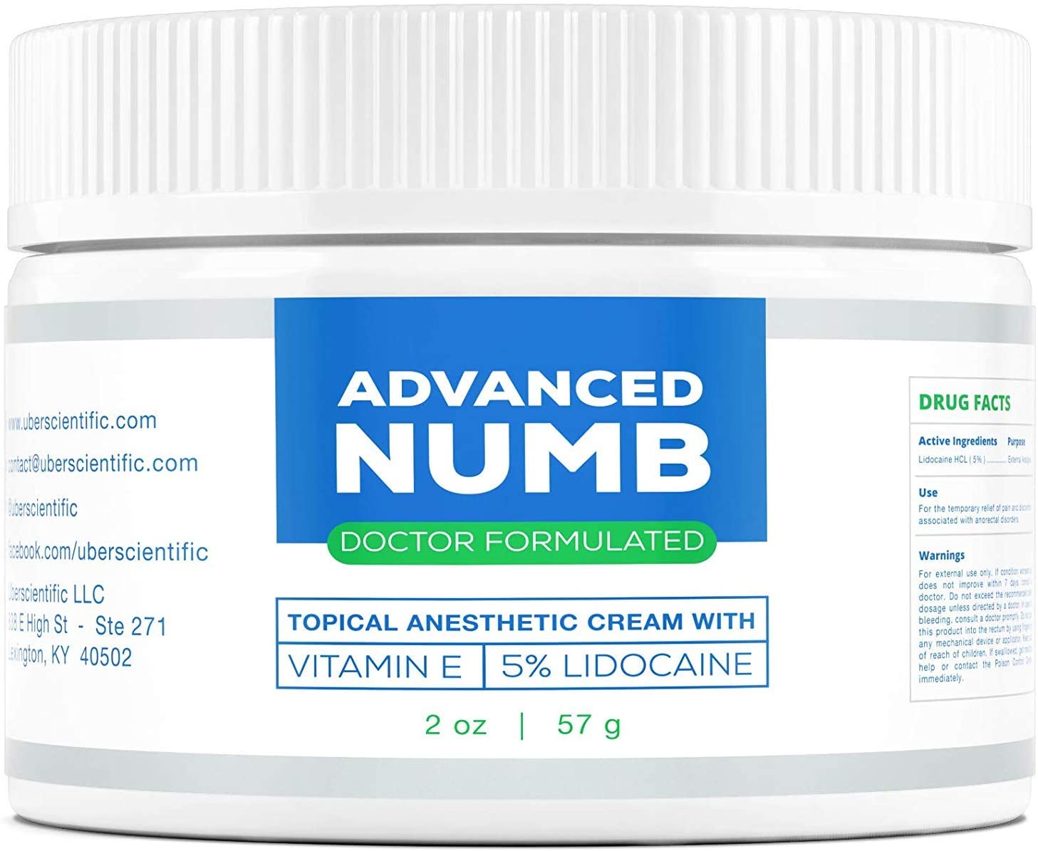 Crème anti-douleur Advanced Numb 5% lidocaïne